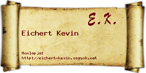Eichert Kevin névjegykártya